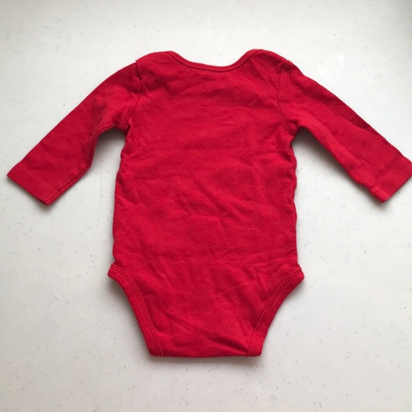 5/$25 CARTER’S Screen Print LS Onesie Christmas - Picture 4 of 4